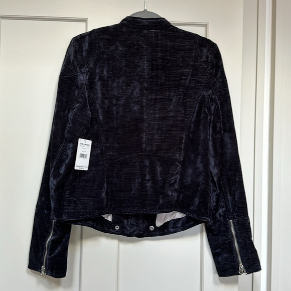 Free People Black velvet military jacket. Never worn. - Picture 5 of 6